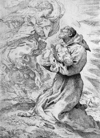 St. Francis Holding the Christ Child in the Presence of the Virgin