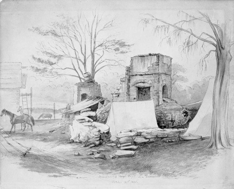 Encampment of Topographical Engineers near Darnestown, Maryland
