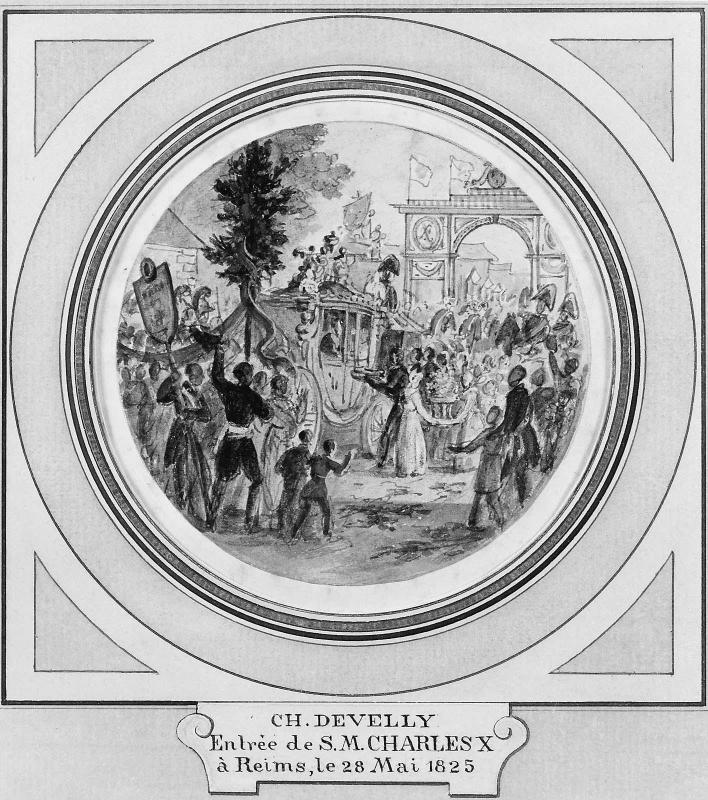 Entrèe de S.M. Charles X à Reime, le 28 Mai 1825