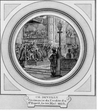 Ceremonie de l'Ordre du St. Esprit, le 30 Mai, 1825