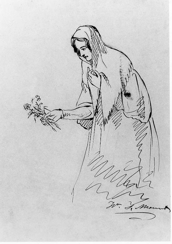 Woman holding flowers