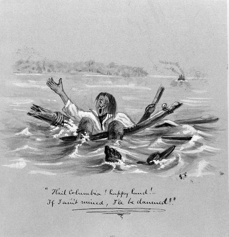Album of Western Sketches: "Hail Columbia! happy land!-- If I ain't ruined, I'll be damned!"