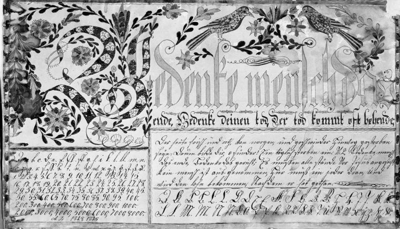 Vorschift: Bedenke, mensch das ende