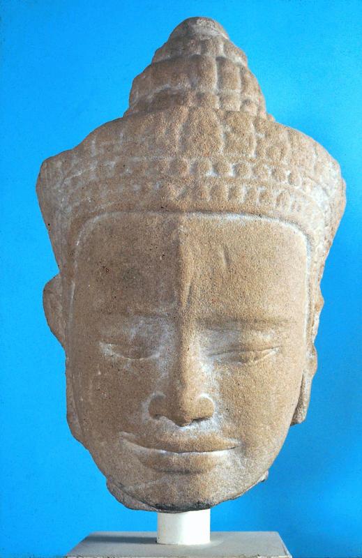 Head of a guardian figure