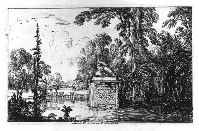 Landscape with a Fountain in a Pool