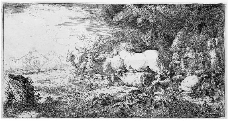 The animals entering Noah's ark