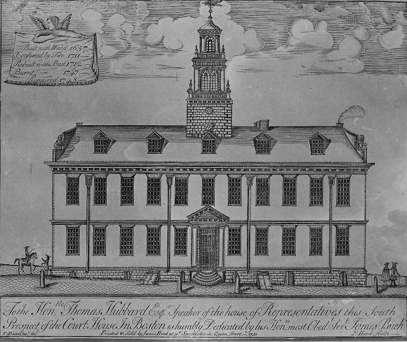 South Prospect of the Court House in Boston