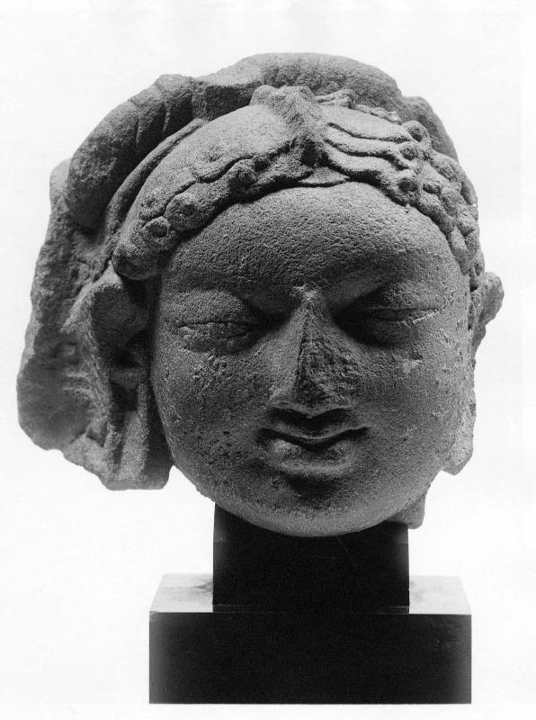 Head of an apsaras or woman