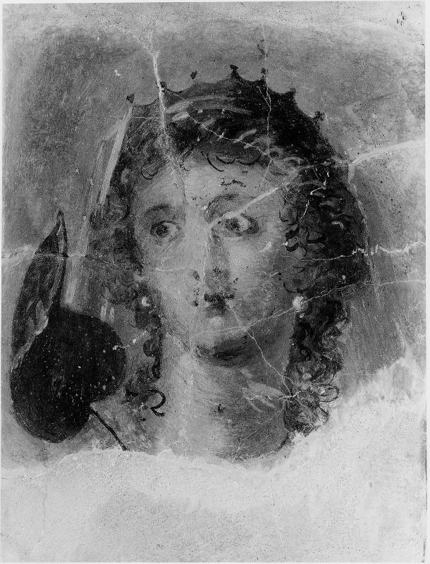 Fresco with head of a goddess