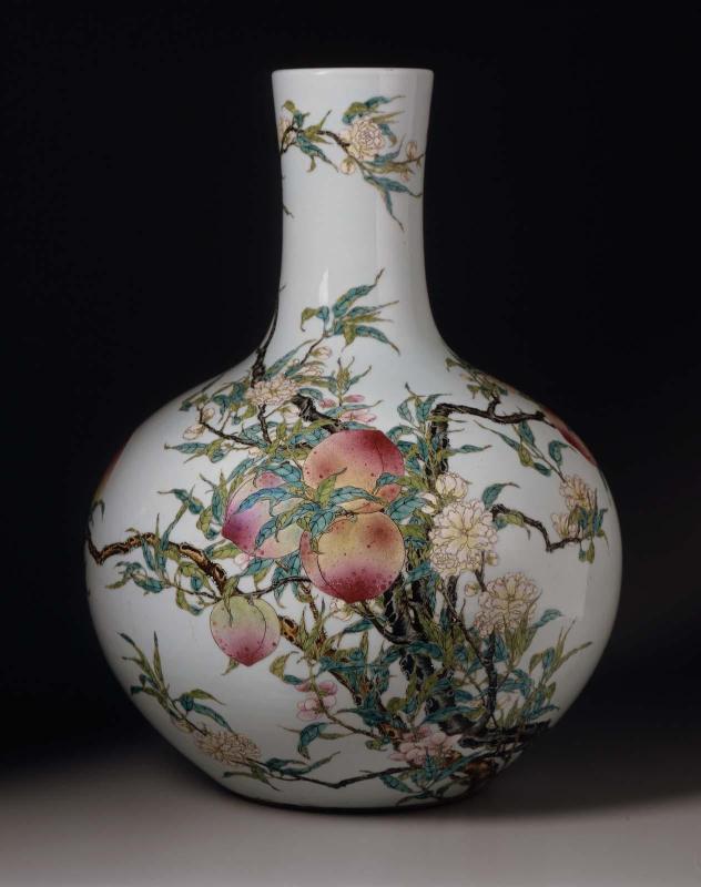Vase with Peach Branches