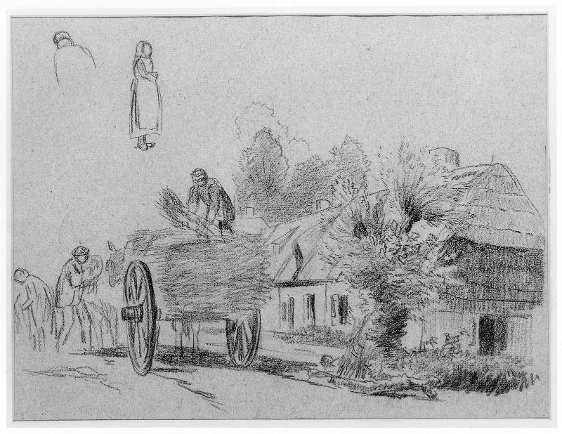 Peasants Loading a Wagon