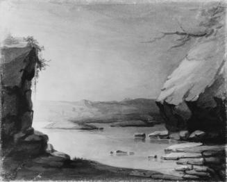 Landscape with a Cliff and an Island