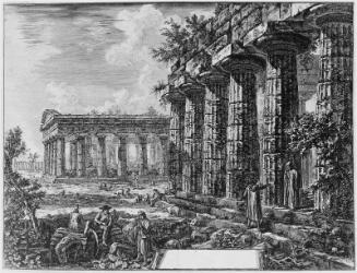 The Remains of Ancient Temples at Paestum (Plate III of the Views of Paestum)