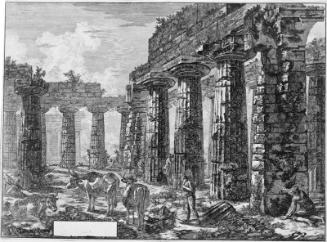 The Pronaos of the College of the Amphictyons (Plate VIII of the Views of Paestum)