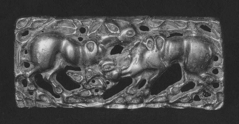 Gilt bronze plaque