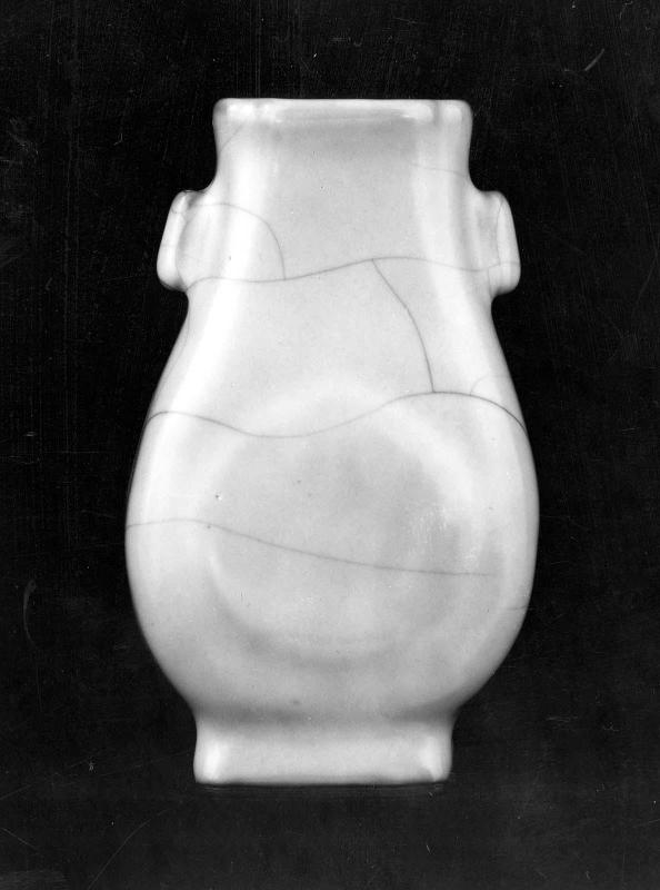 Small vase with tubular handles