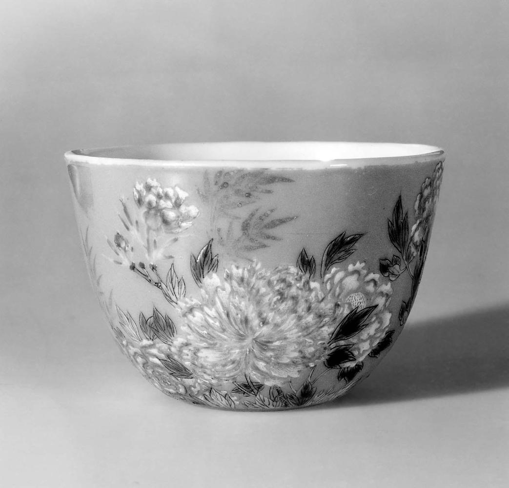 Cup with peonies