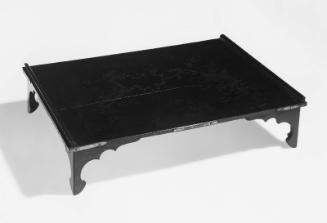 Writing table (bundai) with pine, bamboo, plum decoration in sunken gold (chinkin) technique