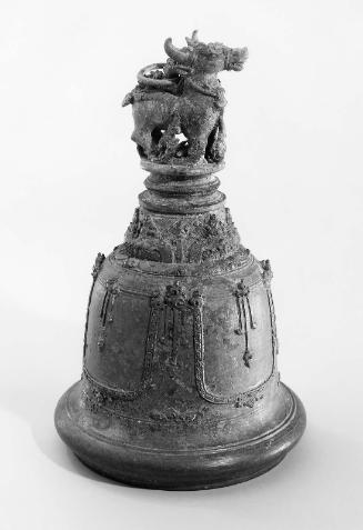 Stupa-shaped bell with bull finial