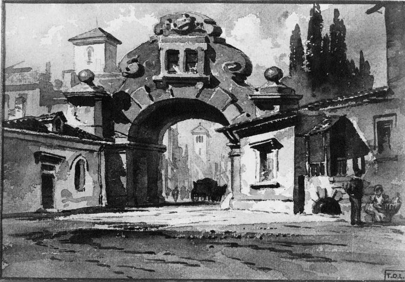 Landscape with a Baroque Gateway