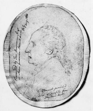 Sketch of George Washington from Houdon's Bust