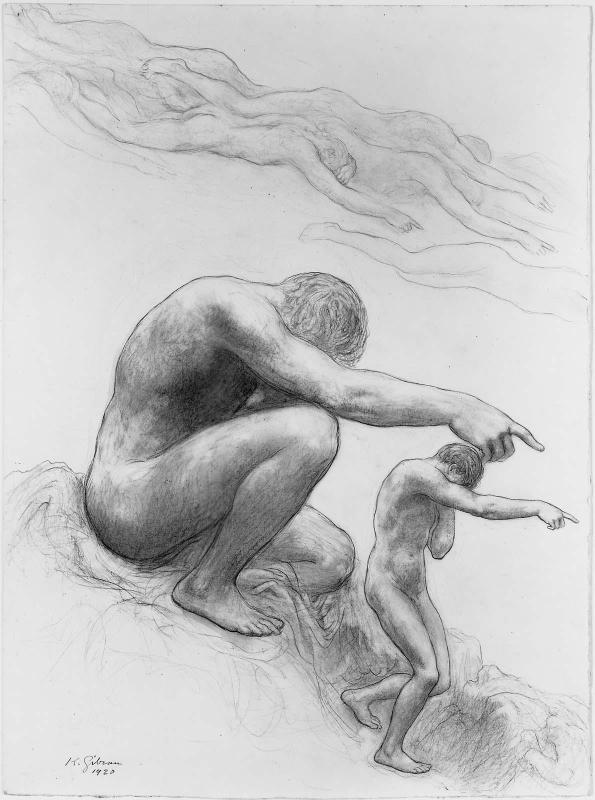 Nude Figure, Pointing