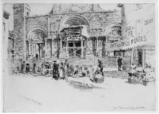 Façade of the Church at St. Gilles