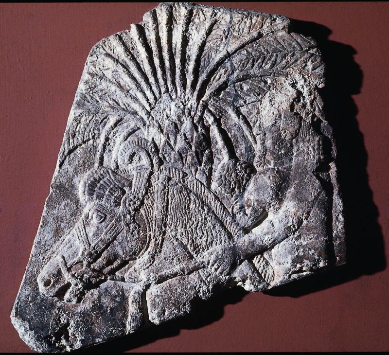 Relief of youthful soldier