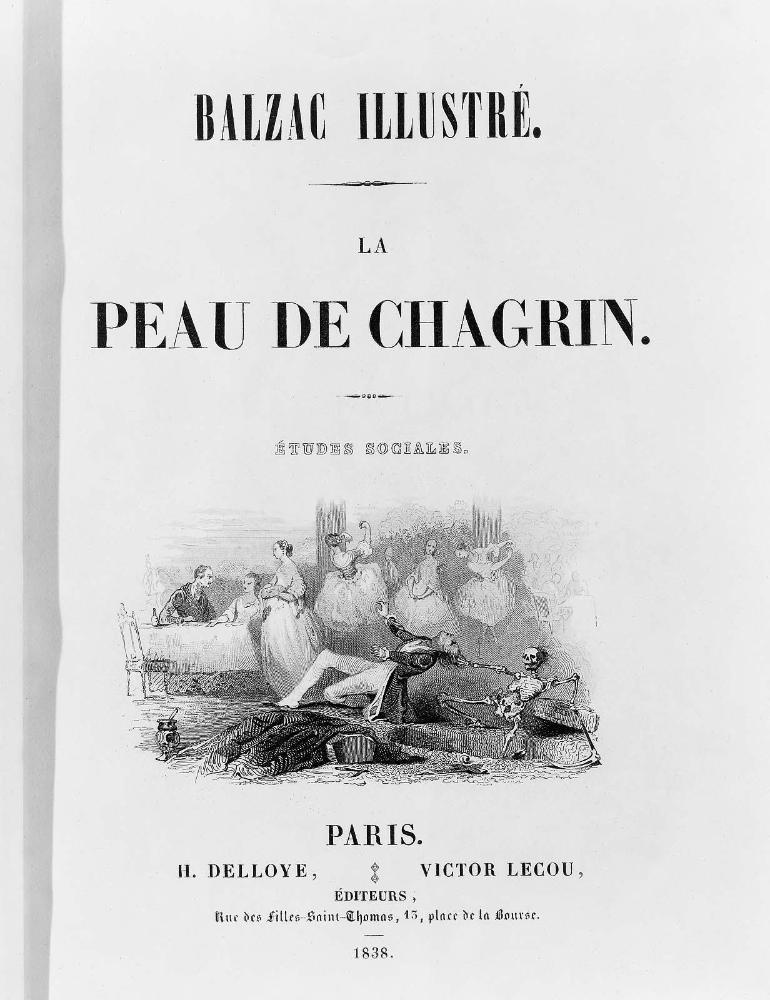 La peau de chagrin. Etudes sociales.