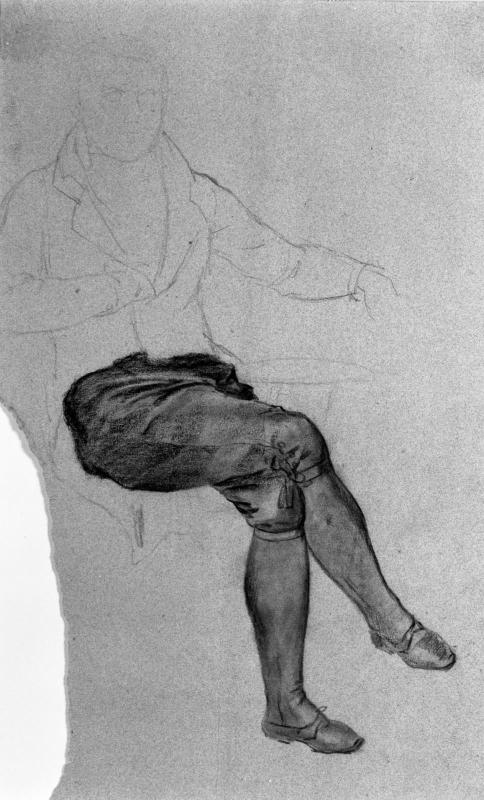 Figure of a Man, Seated, with Legs Crossed