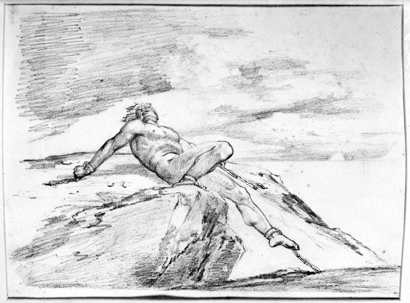 Prometheus (Figure of a Nude Man Chained on Top of a Cliff)