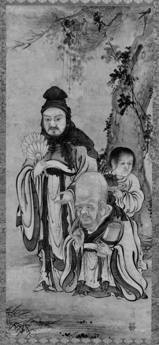 Fukurokuju and Keikahaku with Attendant