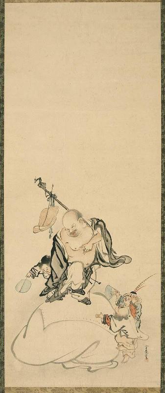 Budai (Hotei) with Chinese Children