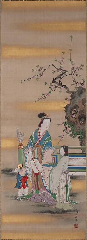 Xiwangmu (Seiôbo), the Queen Mother of the West, and Attendants