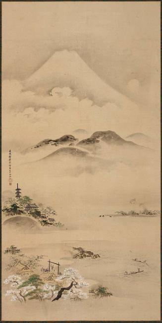 Landscape with Fuji in Spring