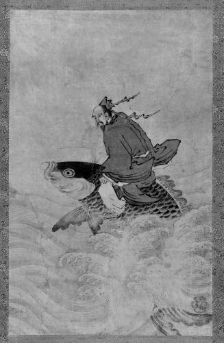 Qin Gao (Kinkô) Riding on a Carp