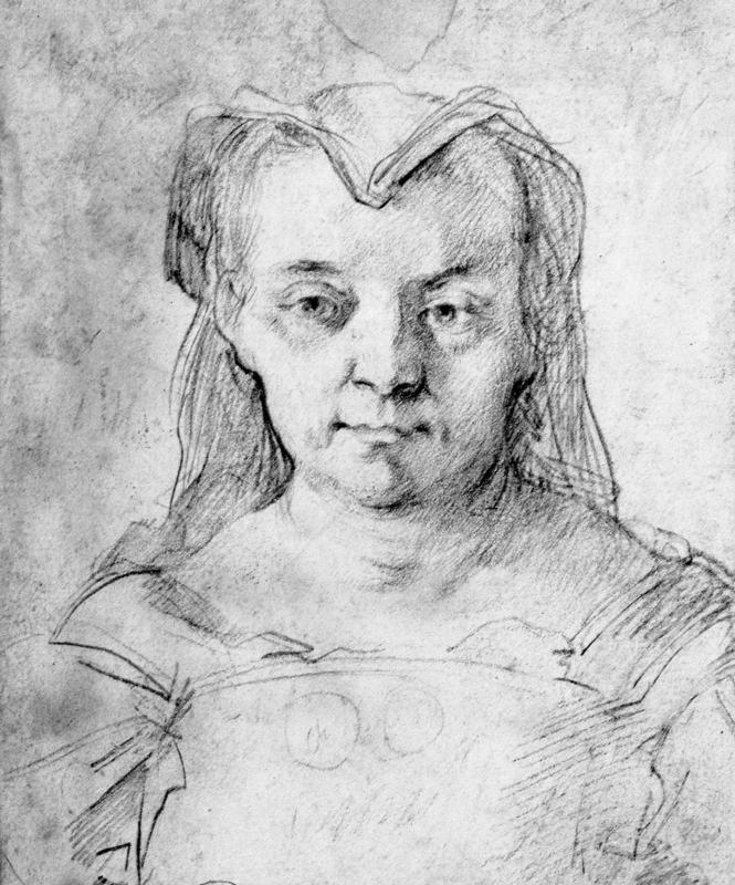 Bust of a woman, facing (Head and Shoulders of a Woman)