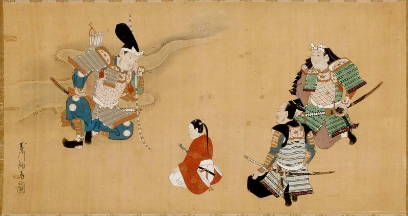 Kusunoki Masashige Taking Leave of His Son at Sakurai