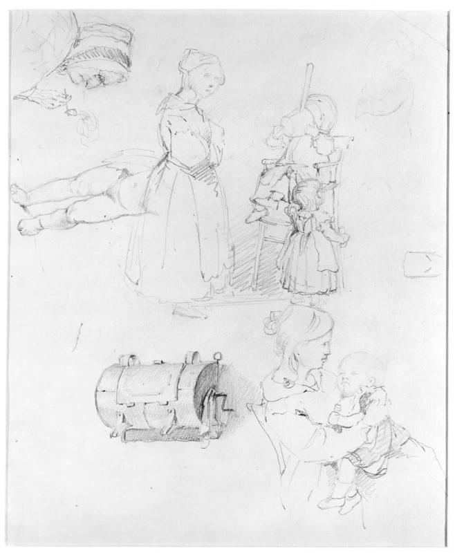 Study for "The Kitchen": Sketch Sheet