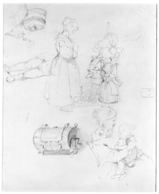 Study for "The Kitchen": Sketch Sheet