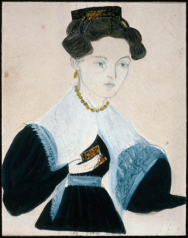 Portrait of Young Woman in White Fichu