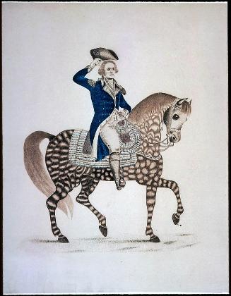 General Washington on Horseback, Raising his Hat II