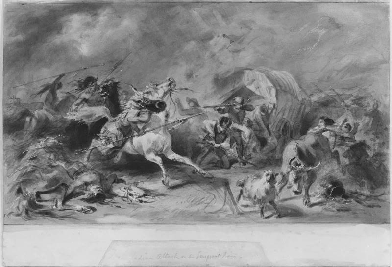 Indian Attack on an Emigrant Train