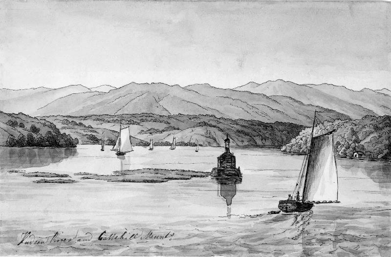 Hudson River and Catskill Mountains