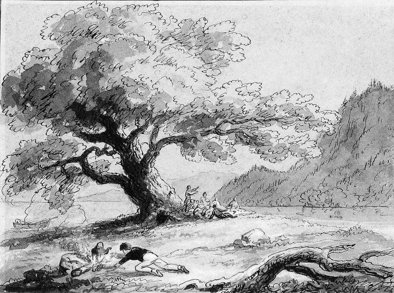 Gathering Under a Tree