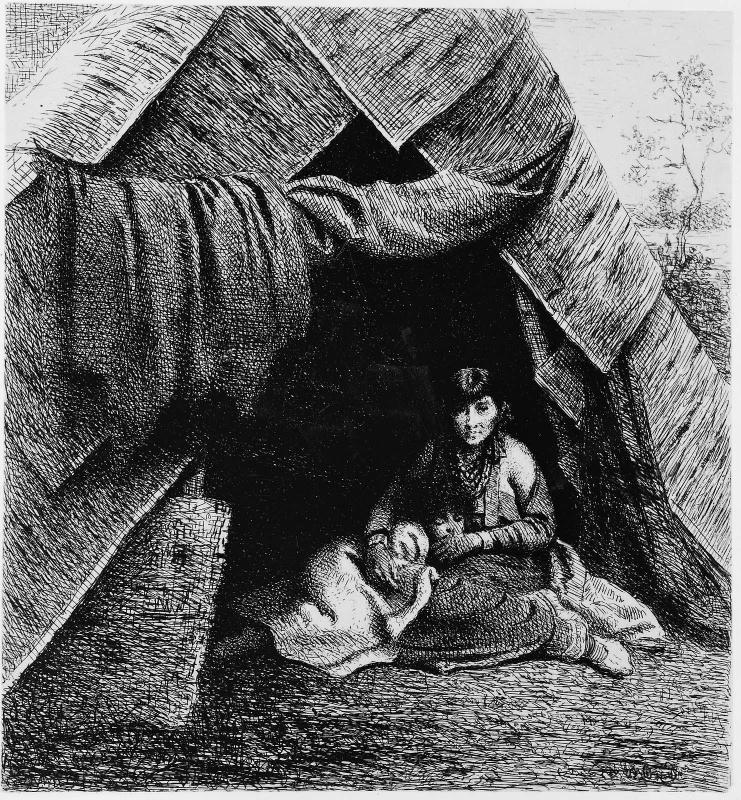 "The Wigwam," by  Jonathan Eastman Johnson