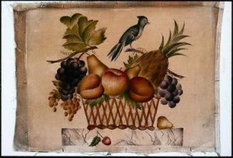 Basket of Fruit with Blue Jay