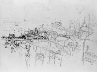 Boardwalk Scene, Atlantic City No. 1