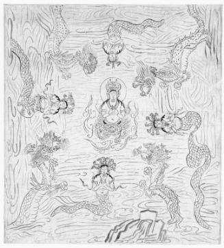 Iconographic drawing of a Mandala for Invoking Rain