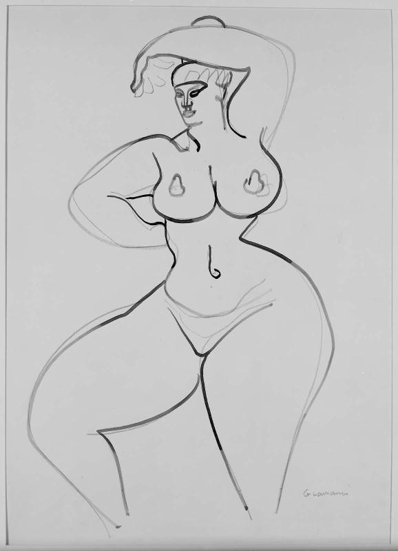 Standing Female Nude